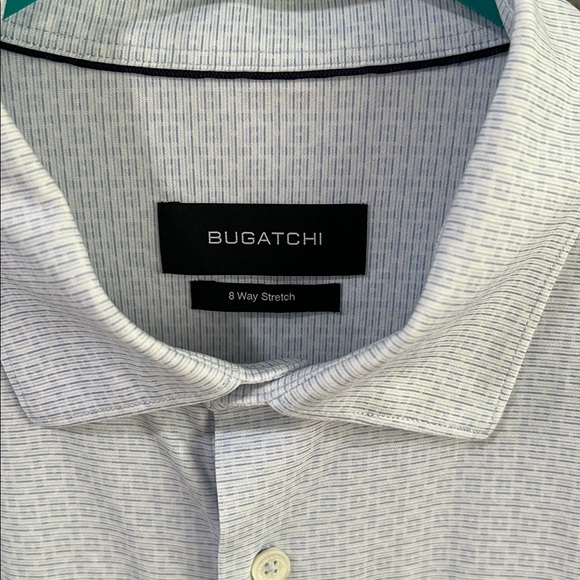 Bugatchi 8-Way Stretch L/S Dress Shirt Sz Medium - Picture 1 of 7